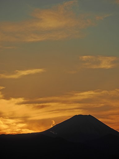 夕富士〜練馬区役所から〜２