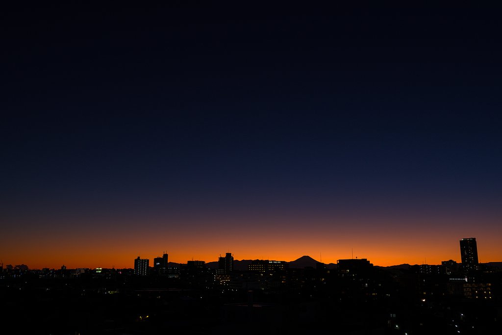 美しい夕暮れ