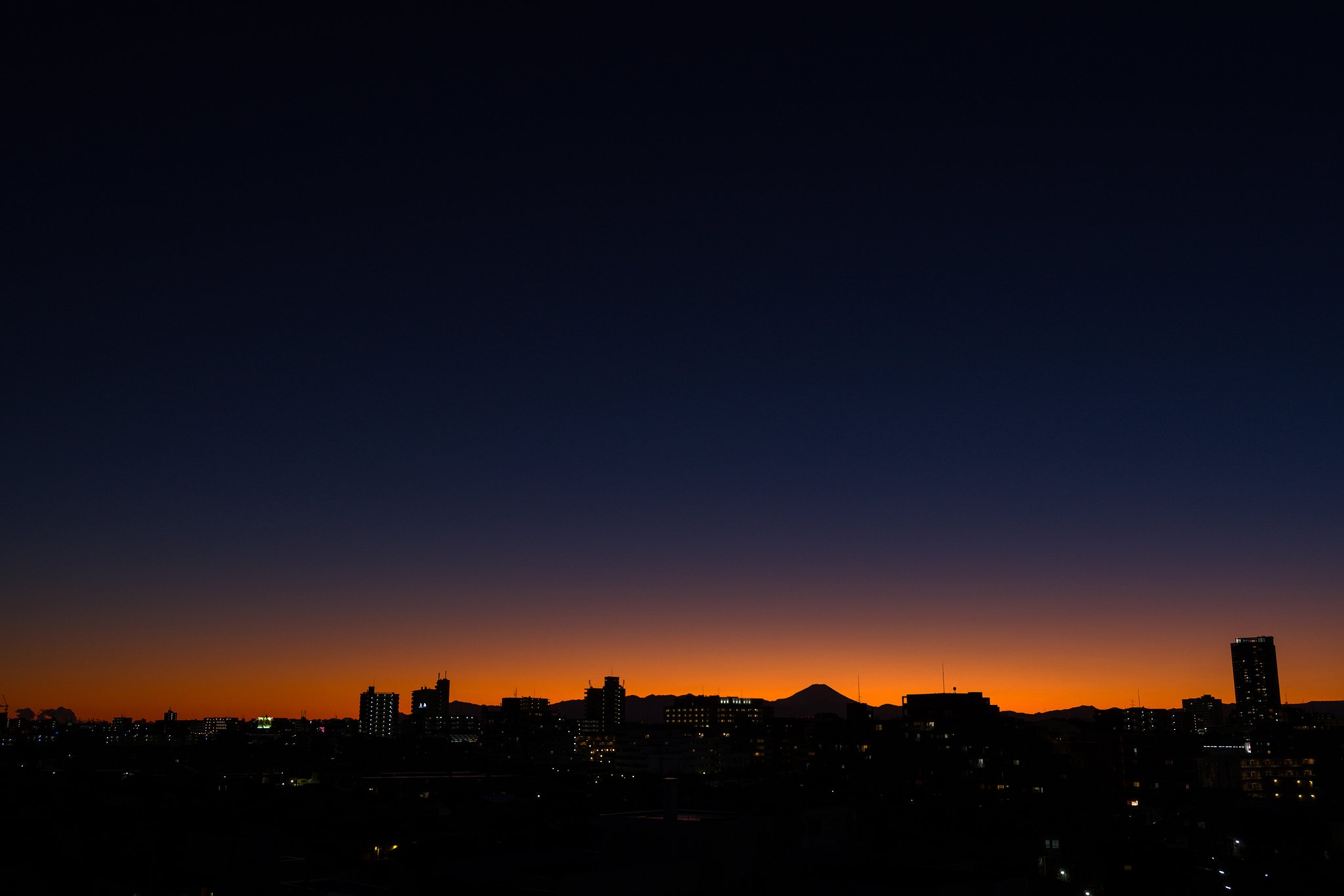 美しい夕暮れ