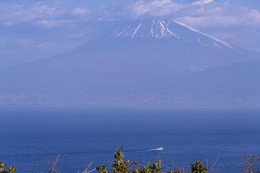 駿河湾を見守る