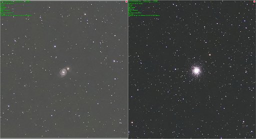 子持ち星雲M51 ＆ ヘルクレス座球状星団M13