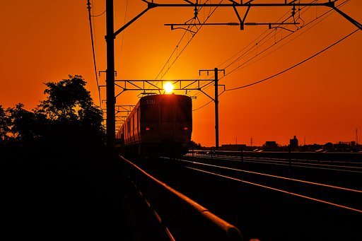 Setting sun