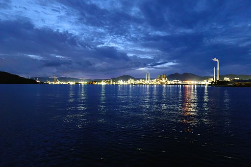 工場群夜景