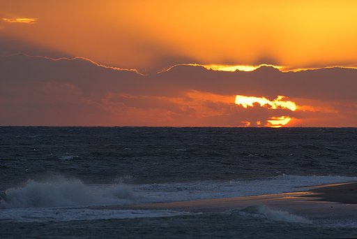 本日の夕日