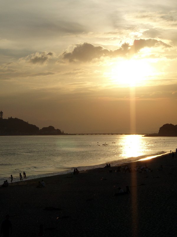 江ノ島の夕日