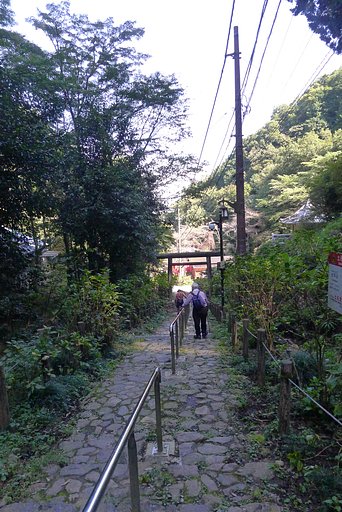 登山道でのあいさつ