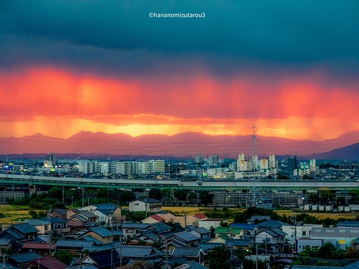 【秋】燃えてる山々