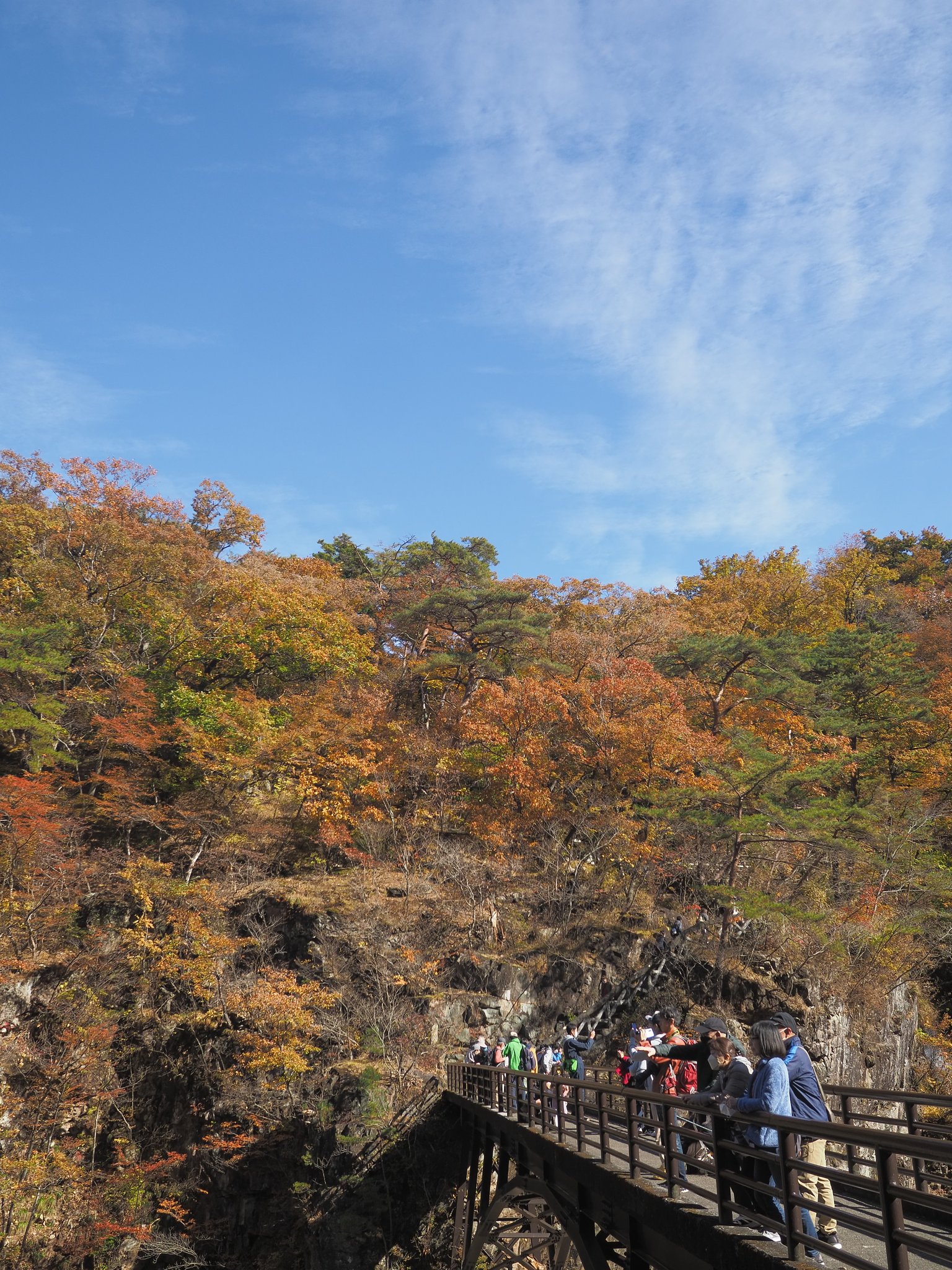 龍王峡「虹見橋」から