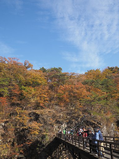 龍王峡「虹見橋」から