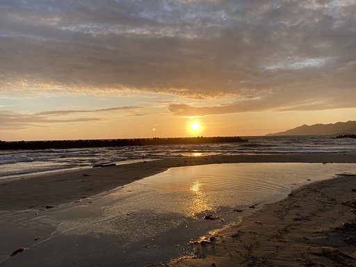 夕日