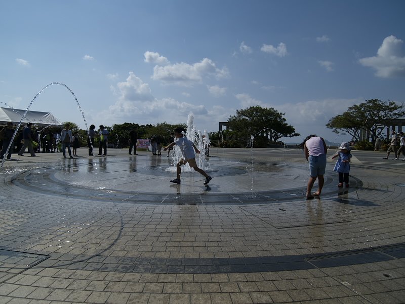 水遊び！
