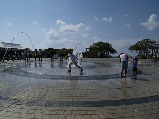 水遊び！