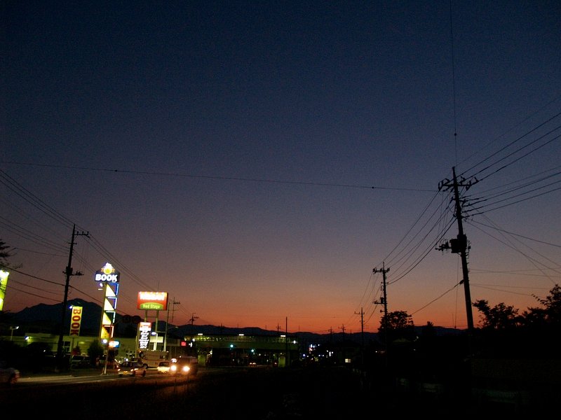 今日の夕焼け