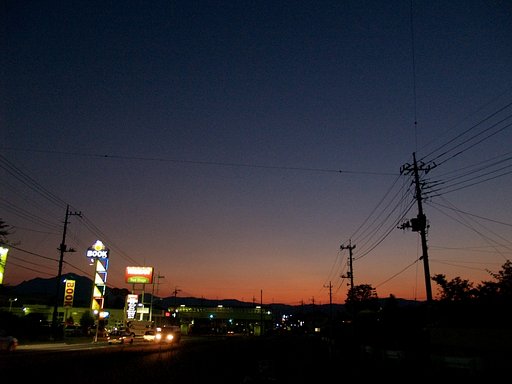 今日の夕焼け