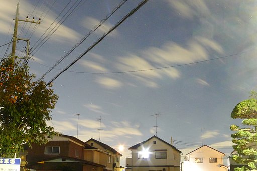 澄んだ夜空