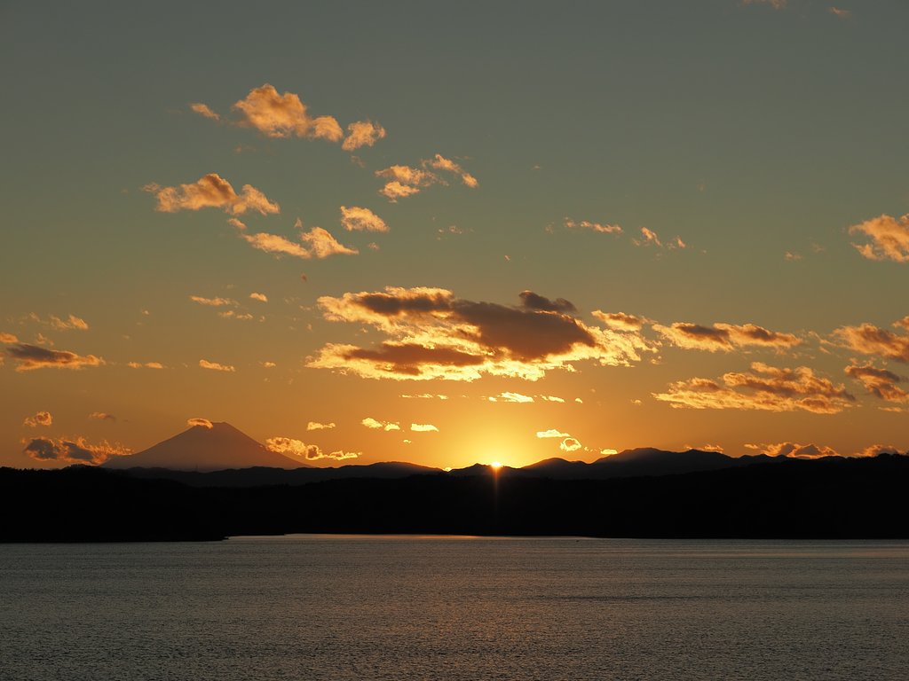 イブの夕富士２