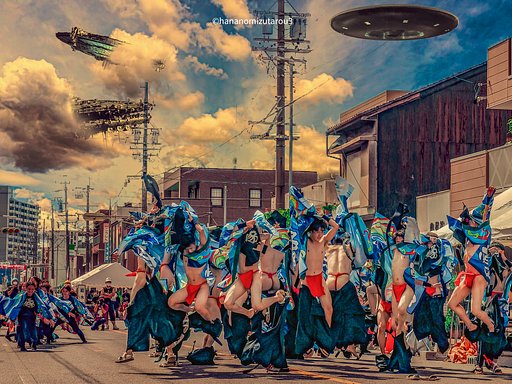 【暑】UFO現る⁉️