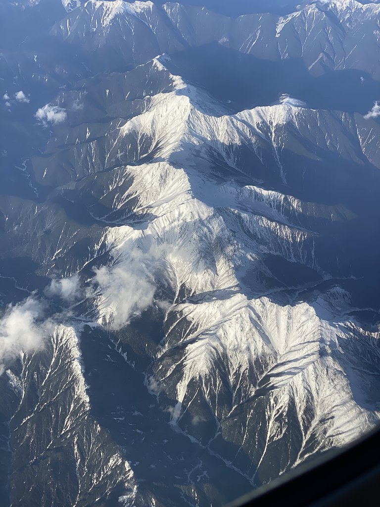 南アルプス上空