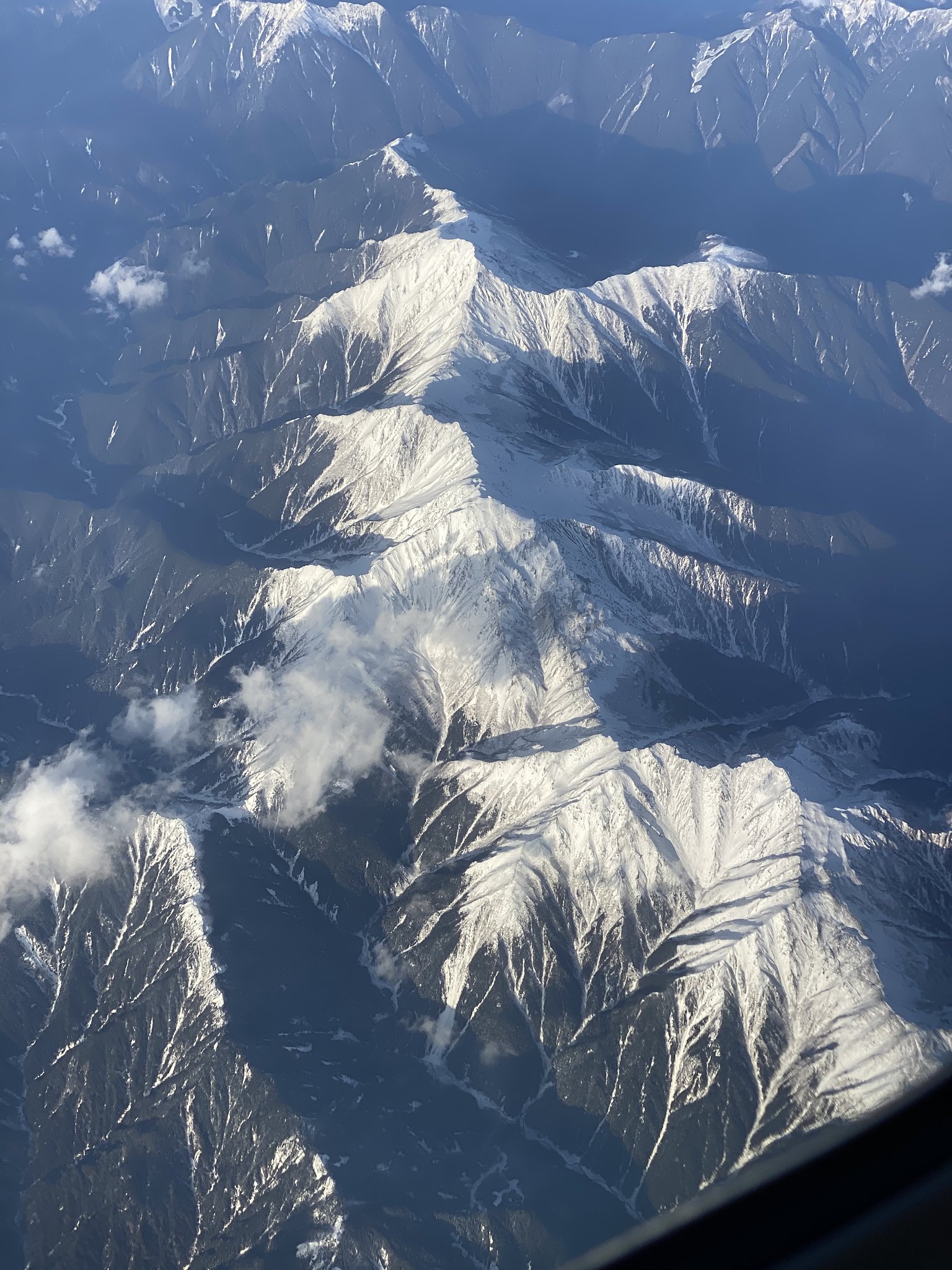 南アルプス上空