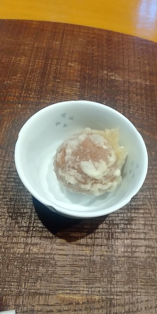 梅干しの天婦羅  (^.^)