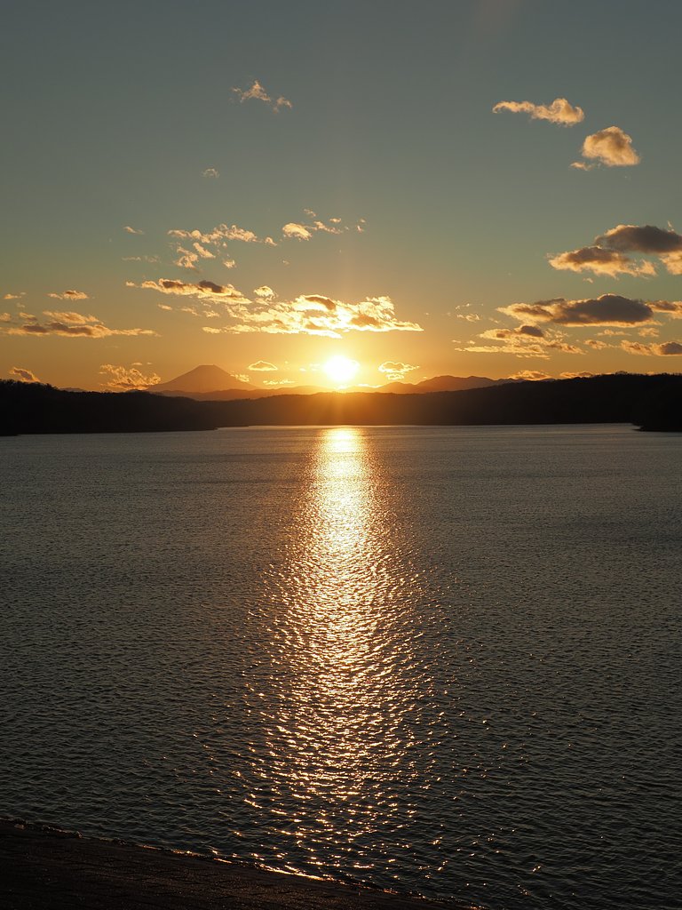 イブの夕富士