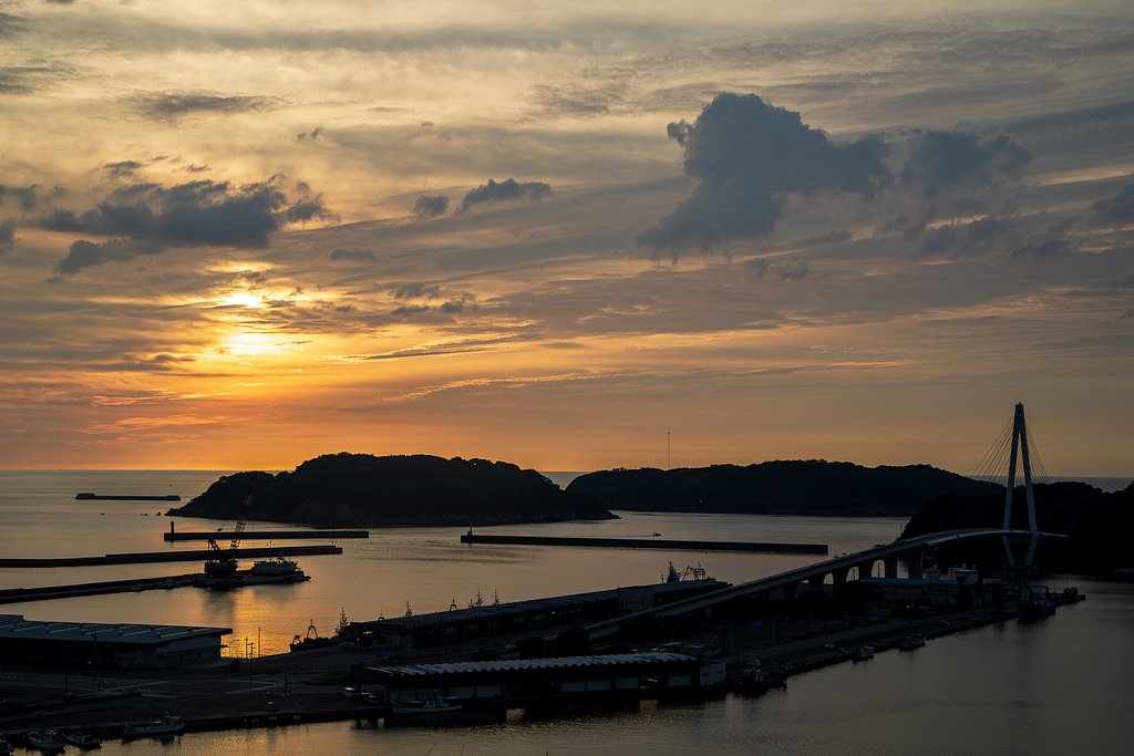 夕景　浜田