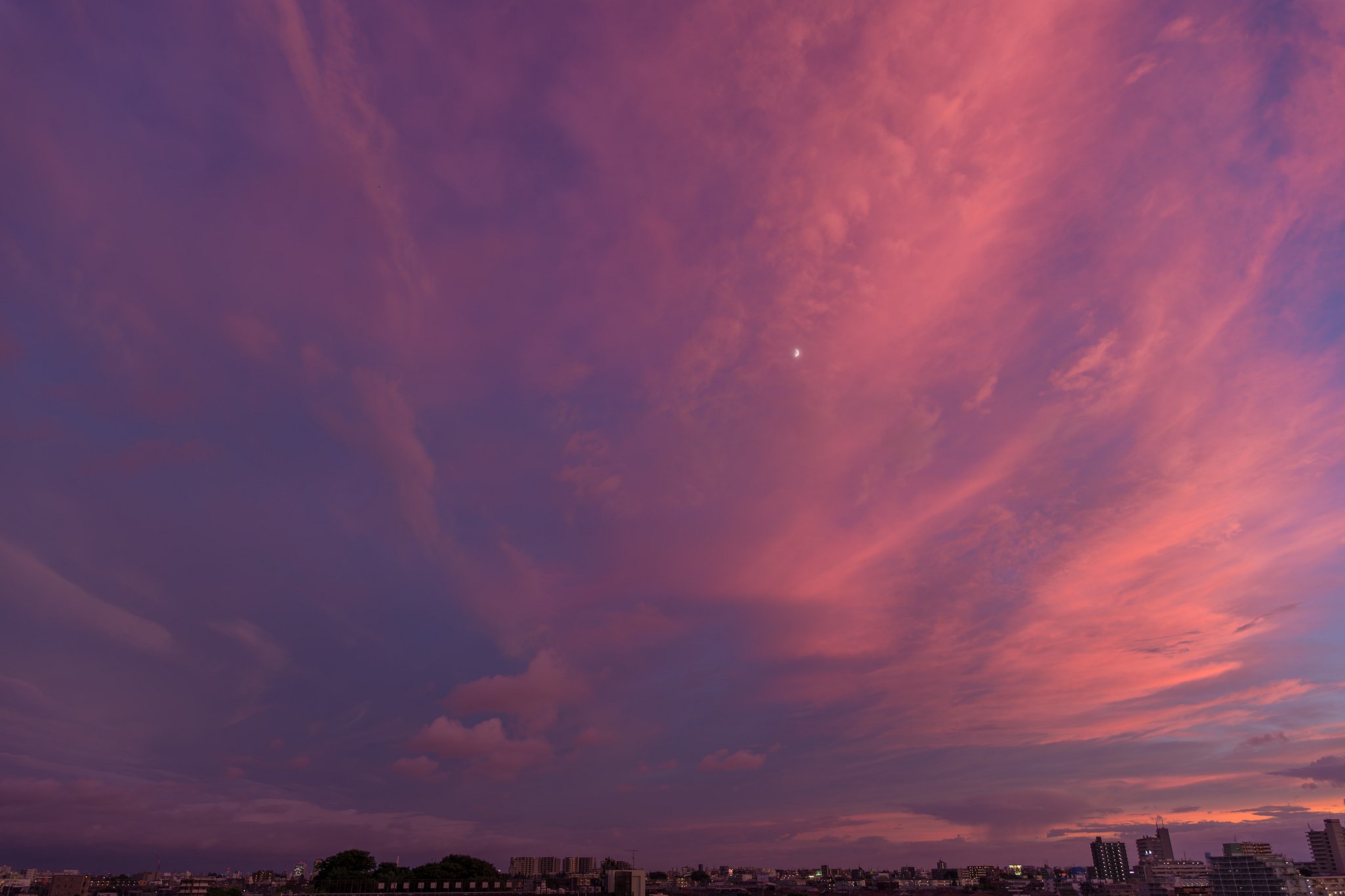 夕暮れの大星雲