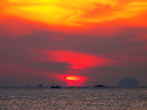 瀬戸の夕景　夕焼け