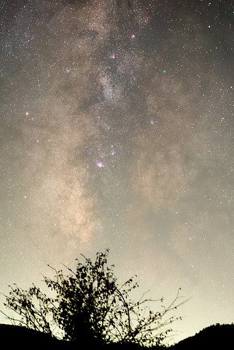 秋の天の川２_スワン彗星を添えて