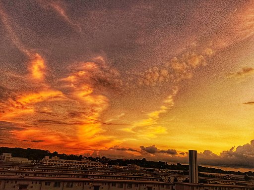 今日の夕焼け