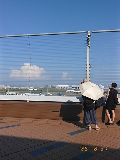 傘のある風景