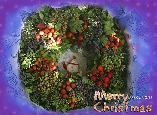 生クリスマスリース