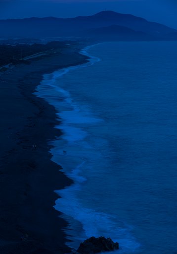 遠州灘　暮れ往く
