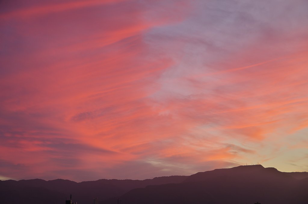久しぶりの夕焼け