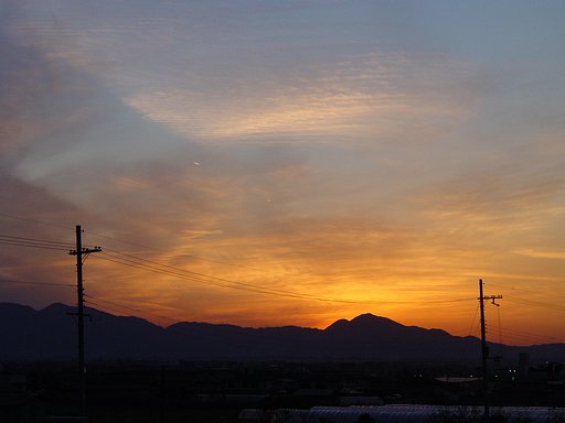 大和の夕焼け