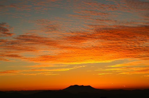 八ヶ岳の夕焼け