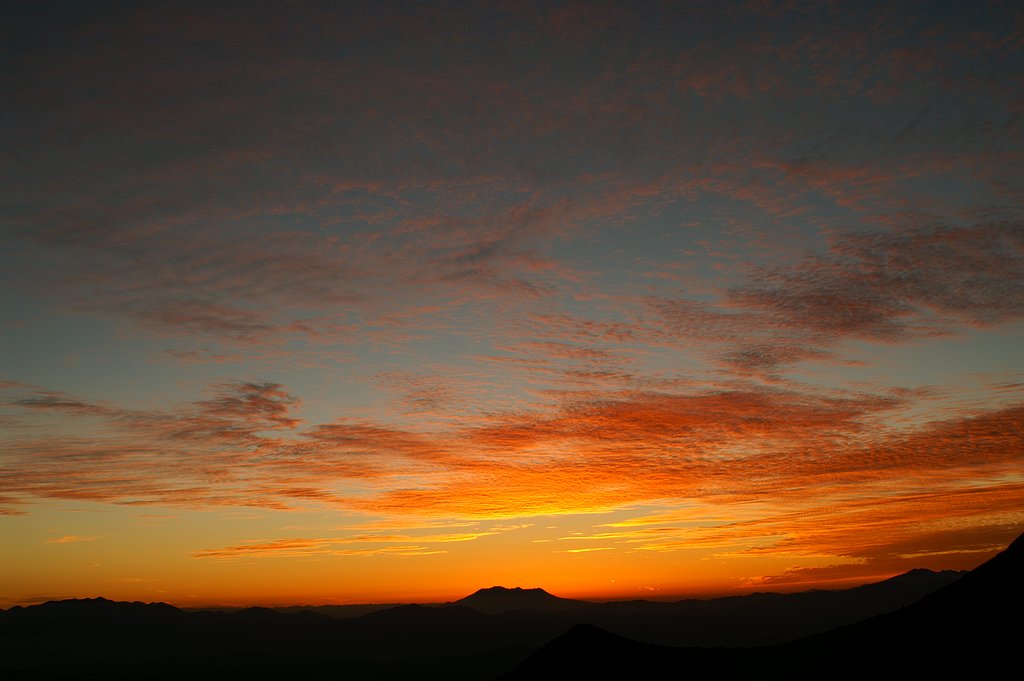 八ヶ岳の夕焼け２