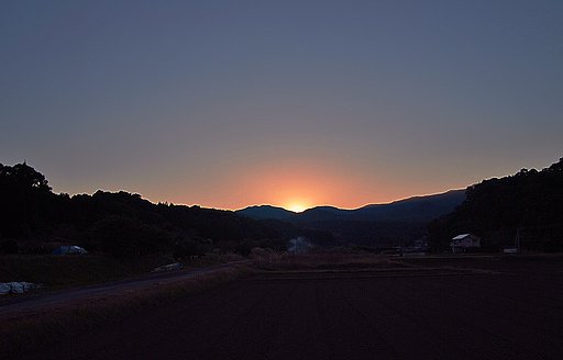 薩摩の夕日