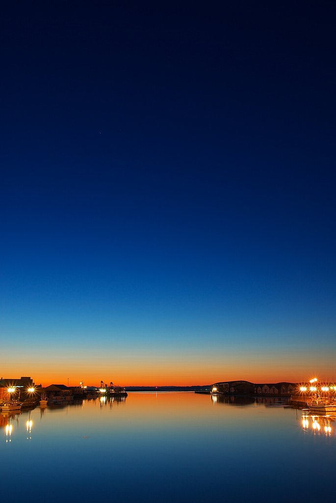 K10Dと2006年最後の夕景　釧路　幣舞（ぬさまい）橋
