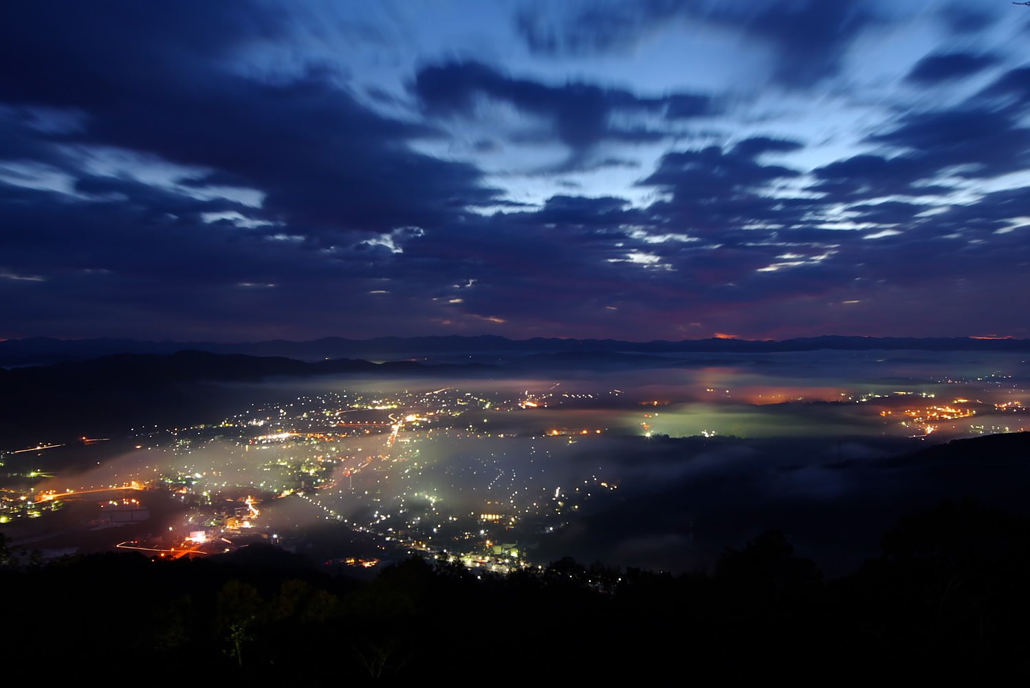 夜景＆霧
