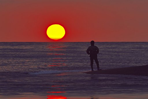 ２００６年最後の夕日