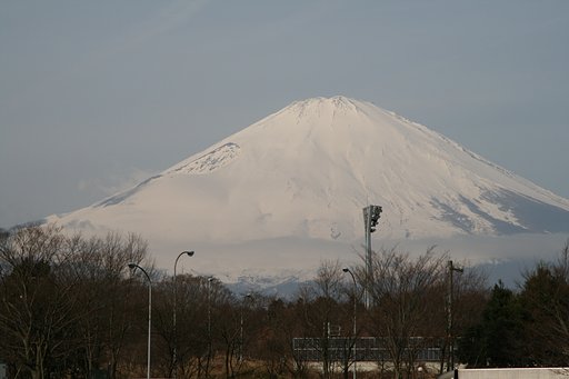 【寒】やっと見えた富士