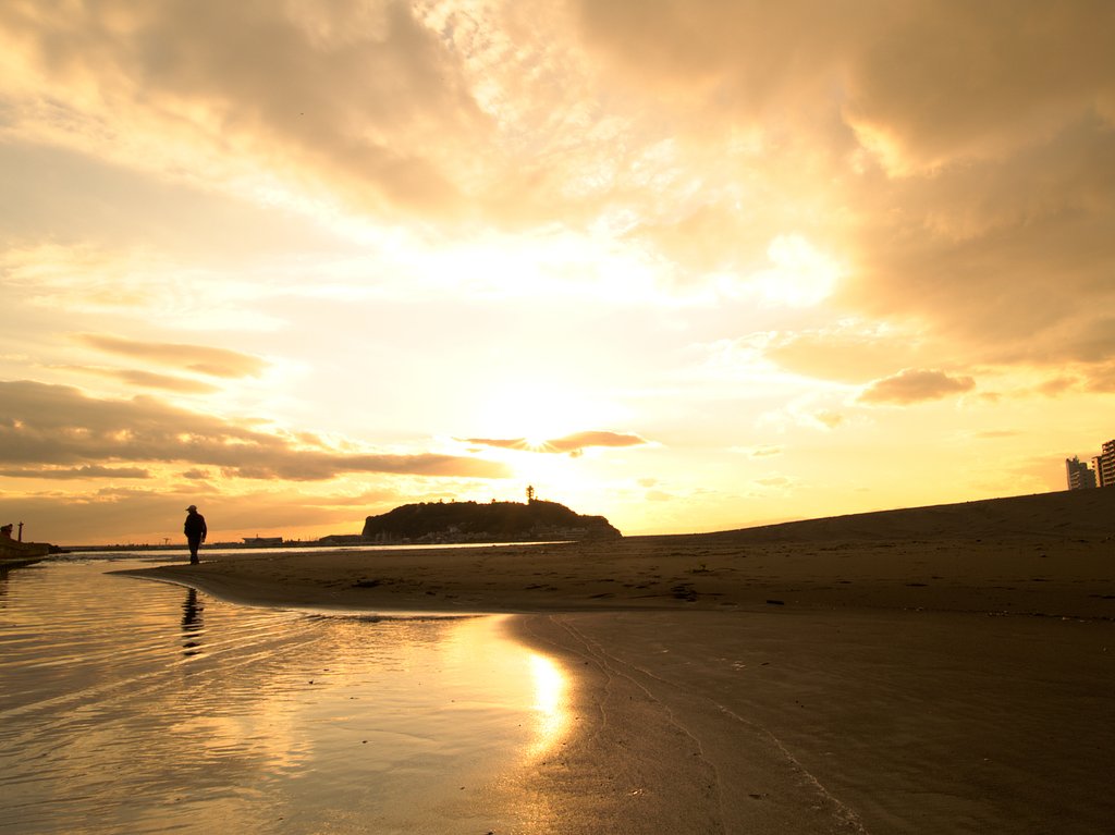 江ノ島の夕焼け