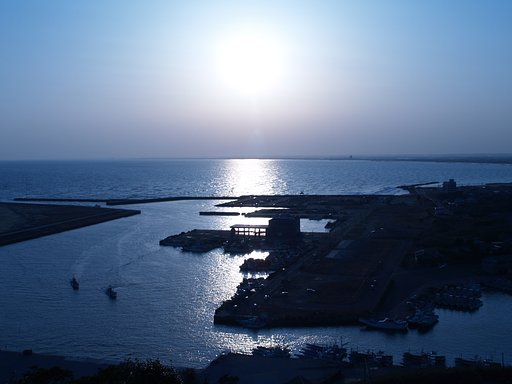【陽光】碧い夕陽