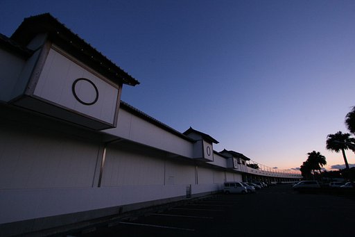 温泉施設の駐車場