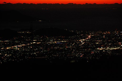 三島、沼津の夜景