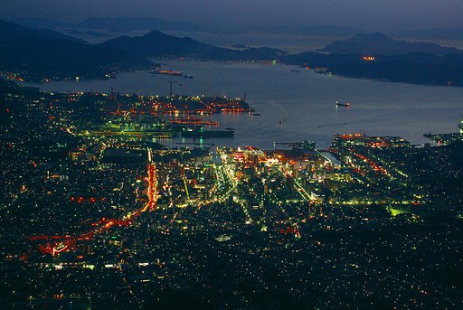 灰ケ峰からの夜景