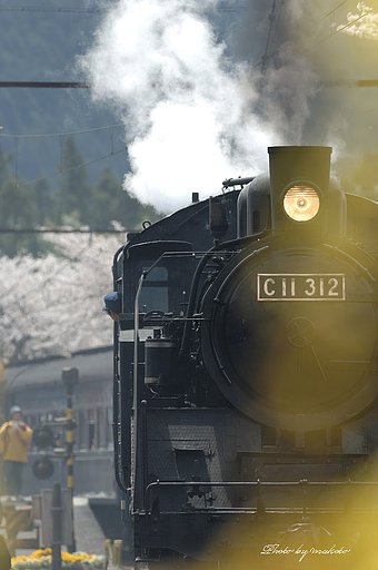 去り行く列車を見送って