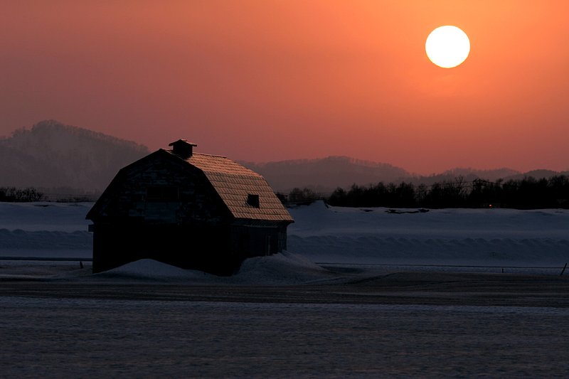 夕日