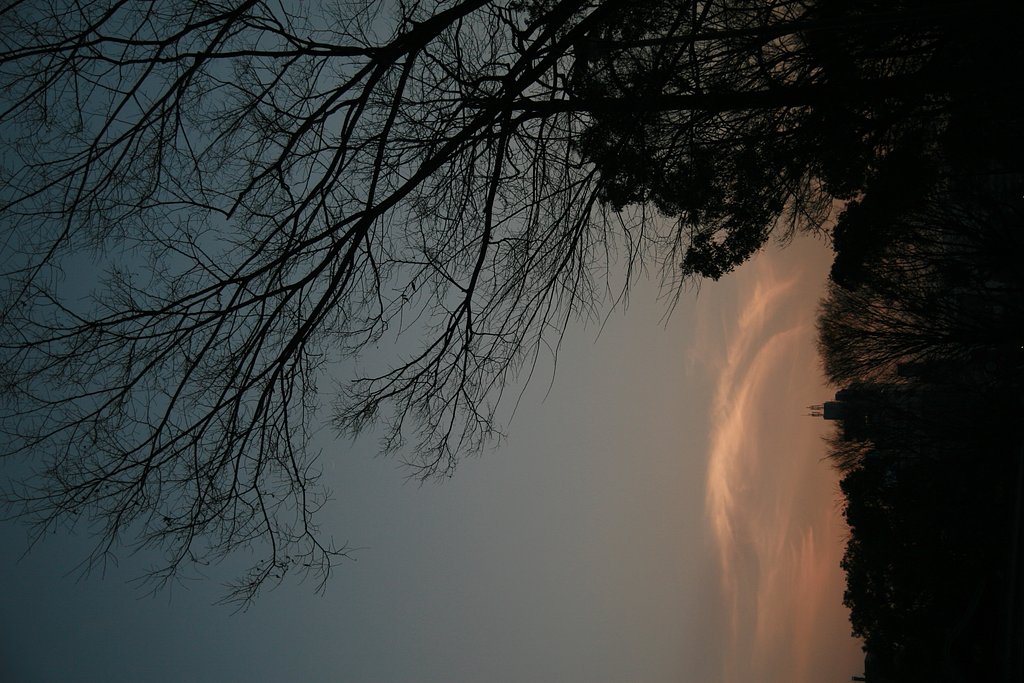 春の夕焼け